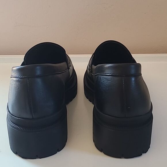 Portland Leather Patina ZOE CHUNKY LOAFER Black Size 9 EU 39 - Picture 5 of 16